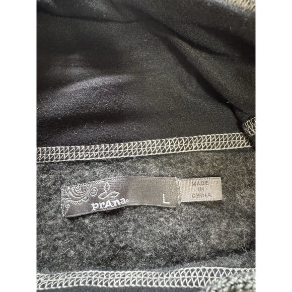 PRANA‎ Cowl Neck Sweater Size Large Drawstring Wool Blend Long Sleeve Preppy - Picture 3 of 10